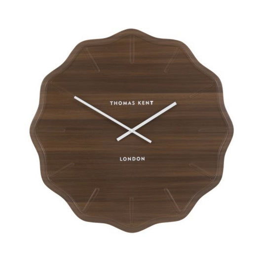 Harley Wall Clock Dark Cedar