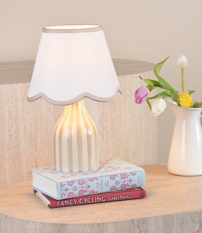 Aimee Table Lamp Twin Pack Taupe