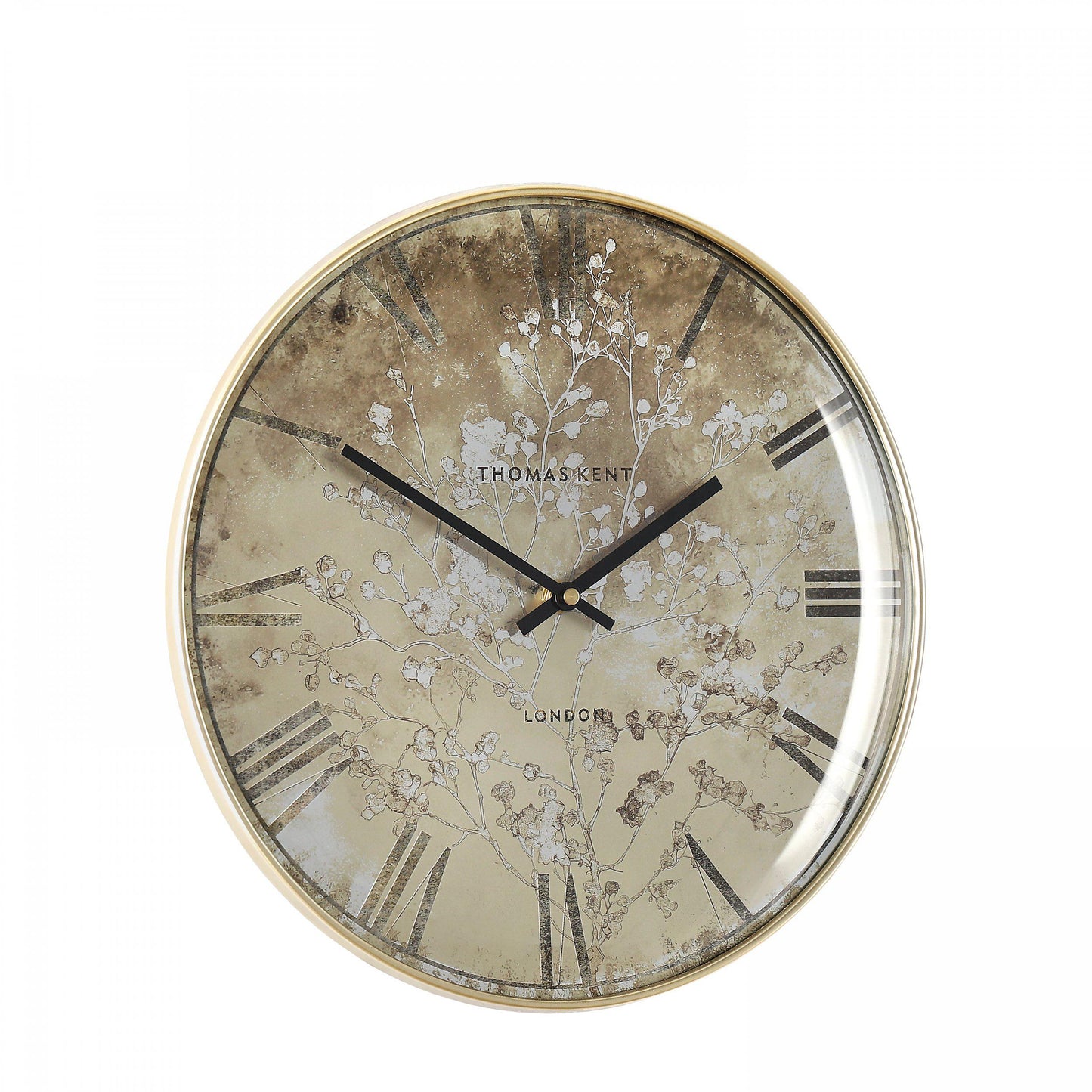 14" Thomas Kent Roma Wall Clock Gold