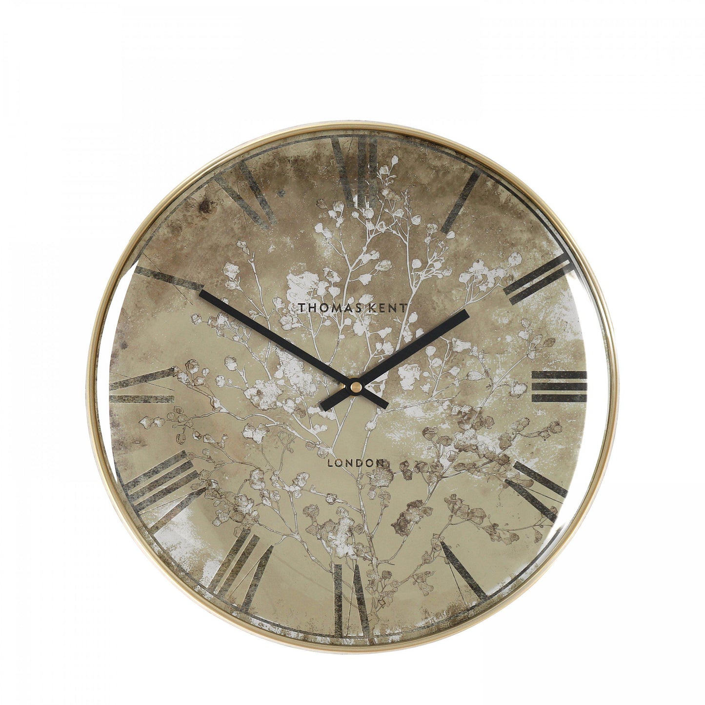 14" Thomas Kent Roma Wall Clock Gold