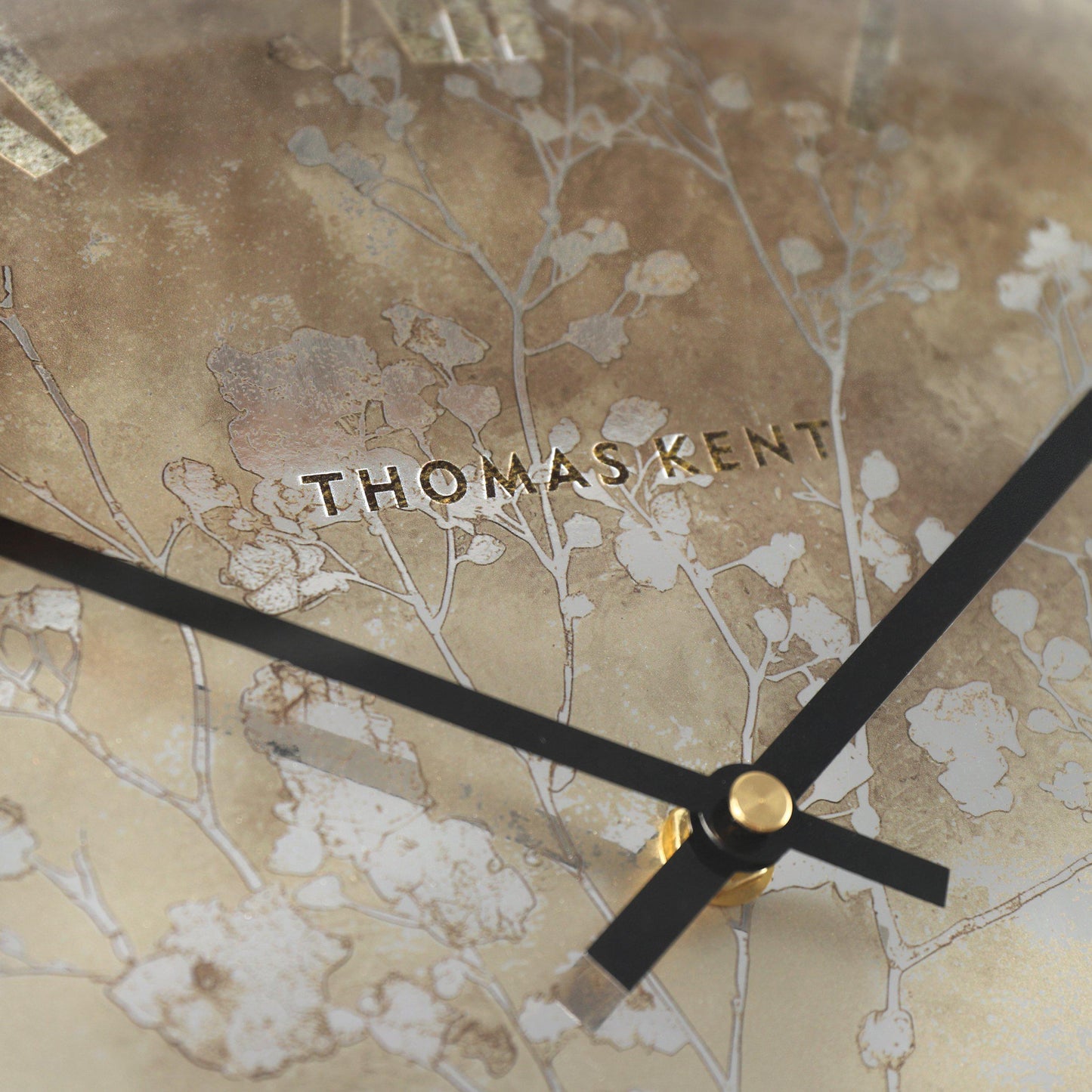 14" Thomas Kent Roma Wall Clock Gold