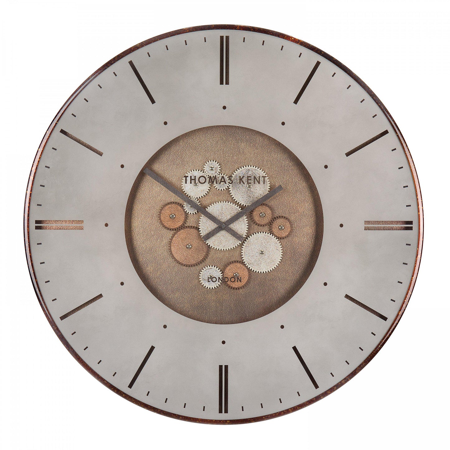 30" Thomas Kent Locksmith Grand Cog Clock Bronze