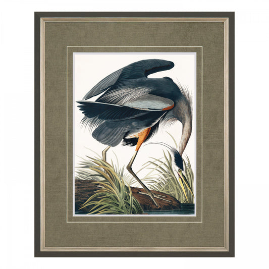 Vintage Blue Heron Small