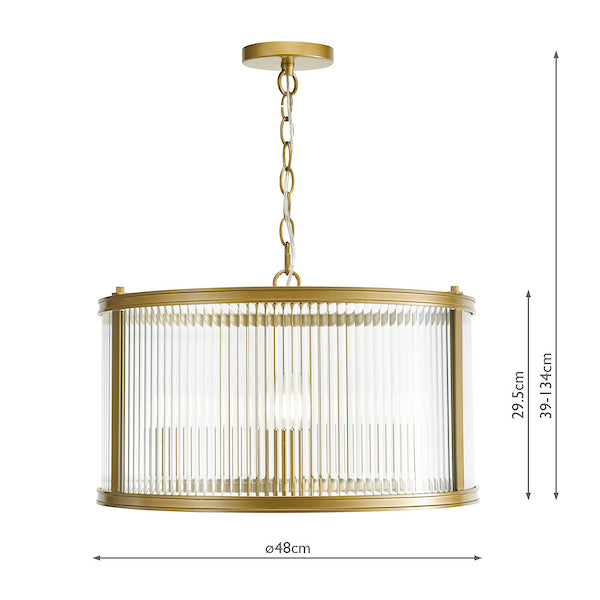 Bianka 3 Light Pendant Bronze