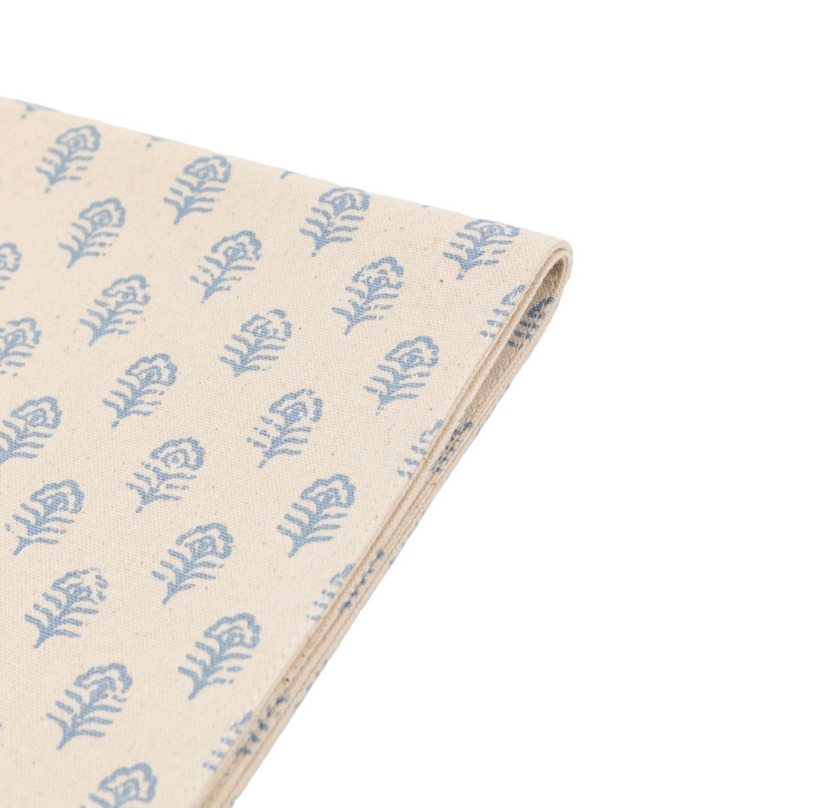 Fleur Stamp Table Runner Blue