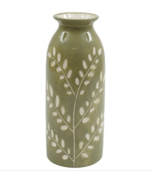 Green Bottle Vase
