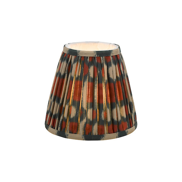 Ikat red candle shade