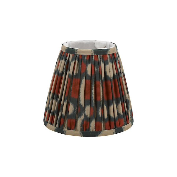 Ikat red candle shade