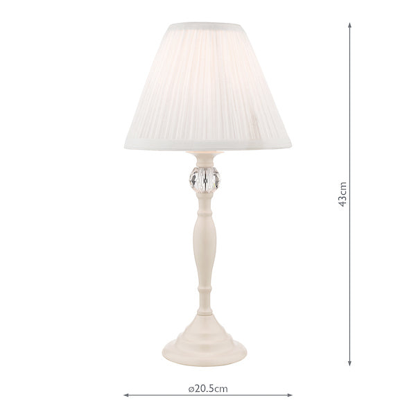 Ellis complete table lamp cream