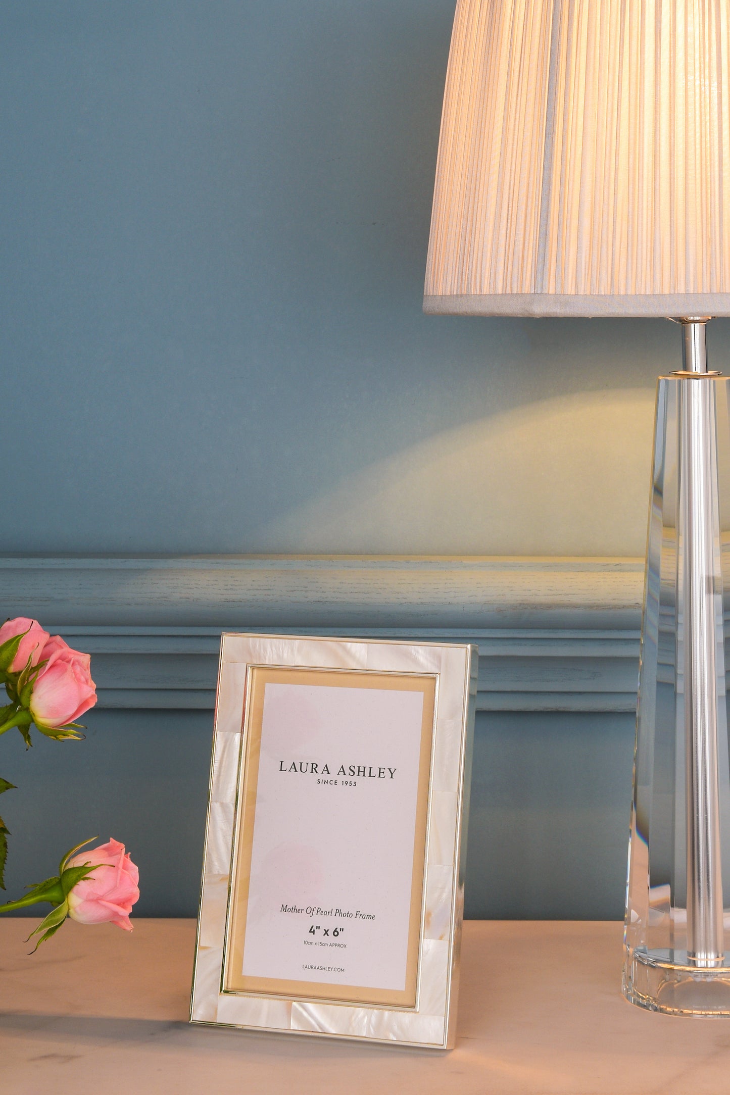 Laura Ashley Mother of Pearl Photo Frame 4 x 6"