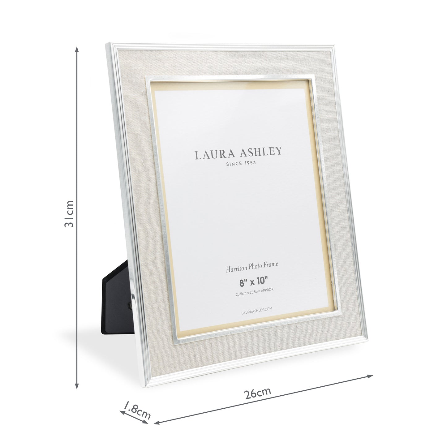 Laura Ashley Harrison Photo Frame Linen 8 x 10"