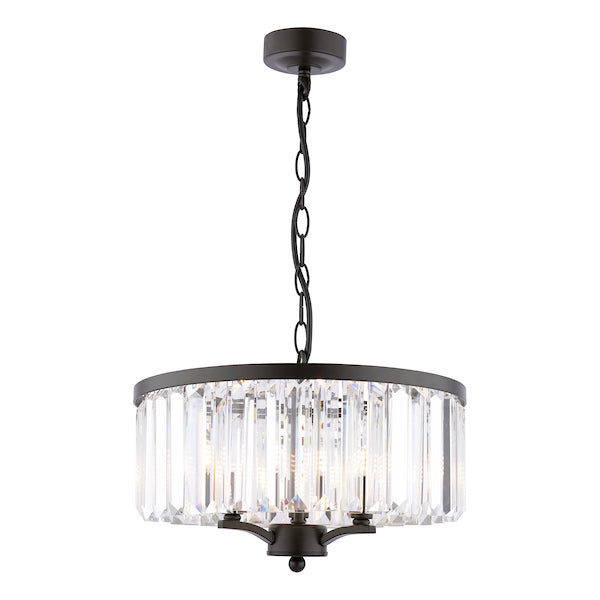 Laura Ashley Elwood 3 light pendant