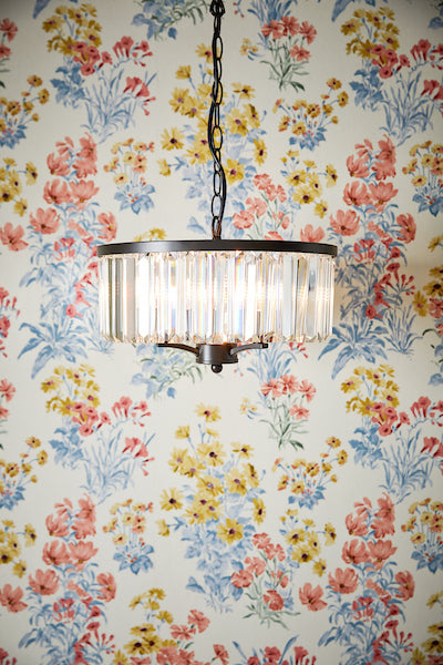 Laura Ashley Elwood 3 light pendant