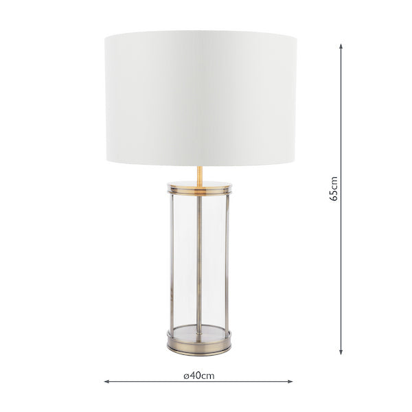 Laura Ashley Harrington Large Table Lamp Antique Brass