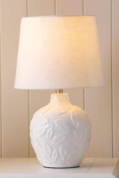 Laura Ashley Redhall Table Lamp White Ceramic