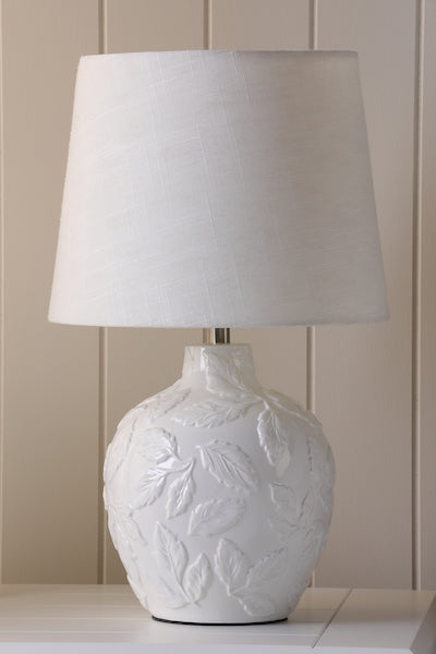 Laura Ashley Redhall Table Lamp White Ceramic