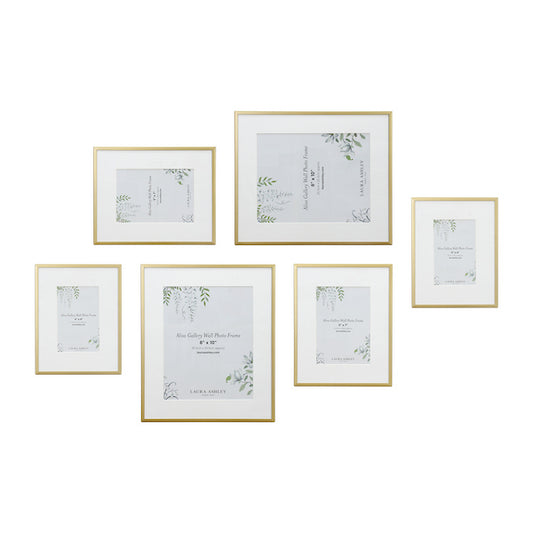 Alisa Gallery Wall Photo Frame Set of 6 Matt Gold