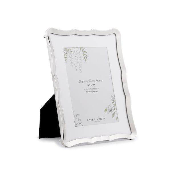 Laura Ashley Glasbury Photo Frame Polished Nickel 5 " x 7"