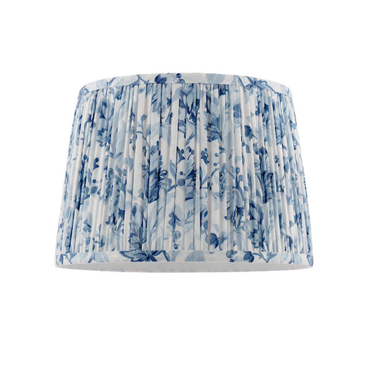 Adwick Trail 12" Blue Cotton Pleated Lampshade