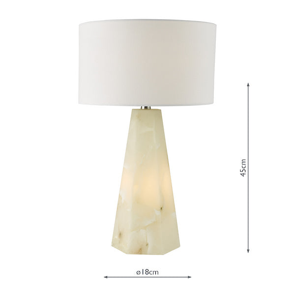 Paget Dual Lit Alabaster Table Lamp