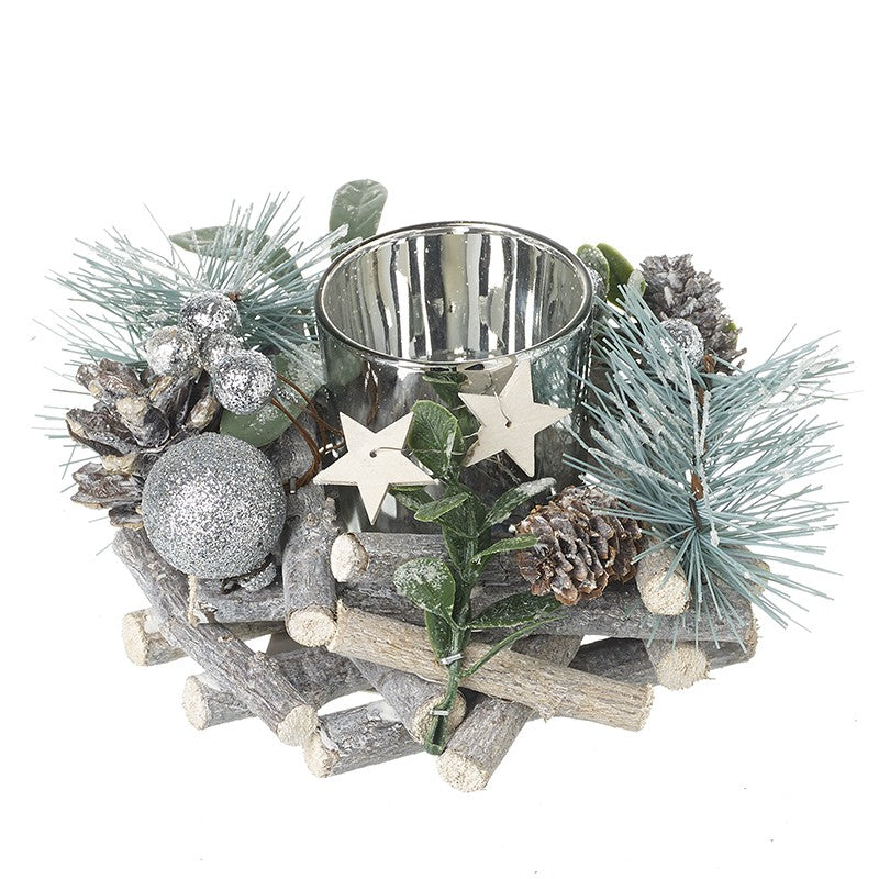 Small wreath tealight holder