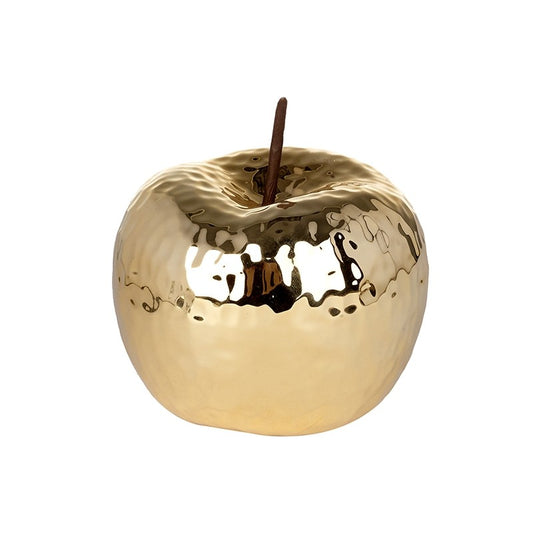 Gold ceramic apple