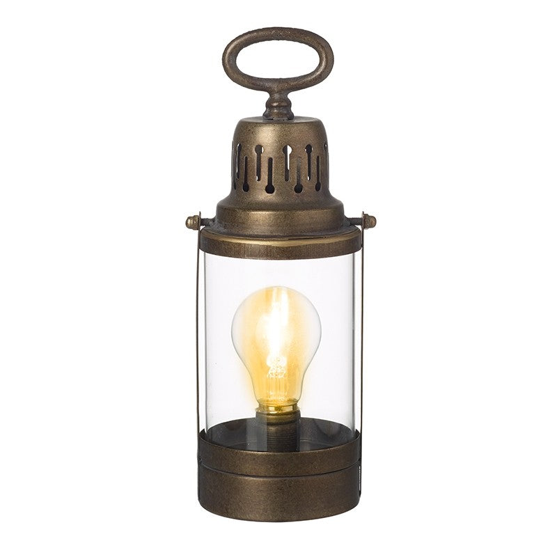 Rustic Metal and Glass Lantern