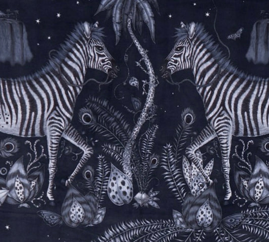 Emma J Shipley Lost world velvet fabric.