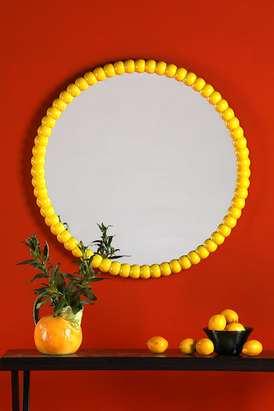 Bobbin Round Mirror