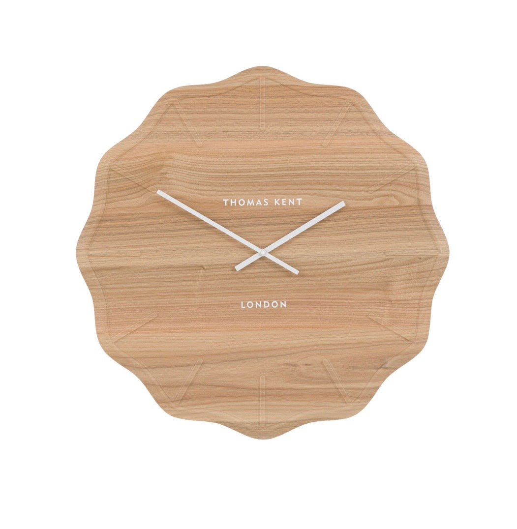 Harley Wall Clock Dark Cedar