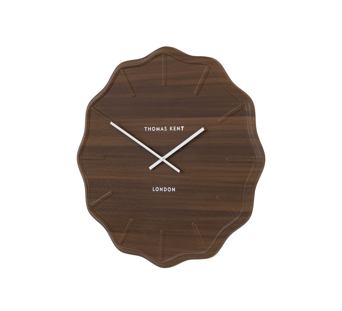 Harley Wall Clock Dark Cedar