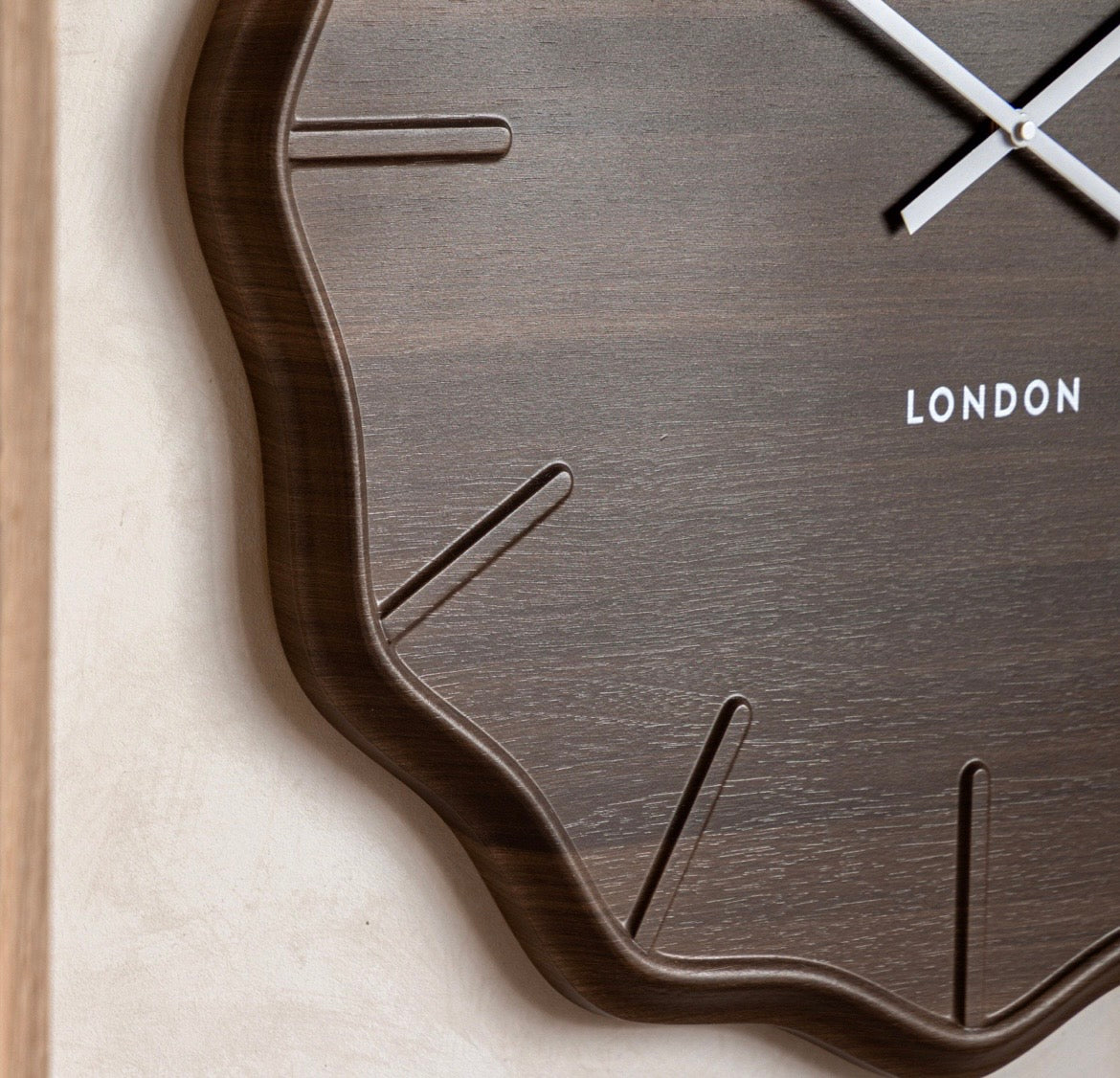 Harley Wall Clock Dark Cedar