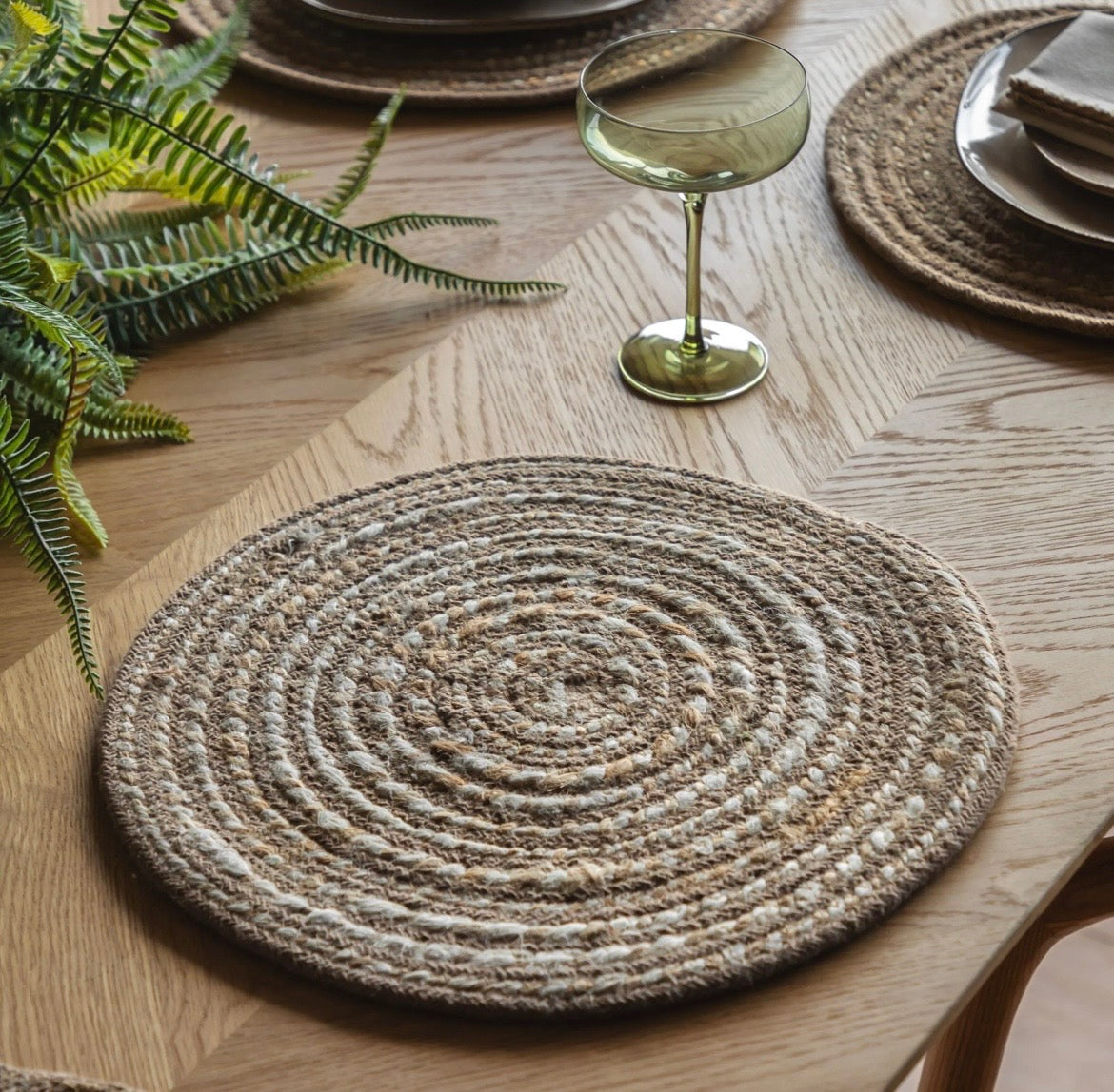 Woven Round Placemat 4pk