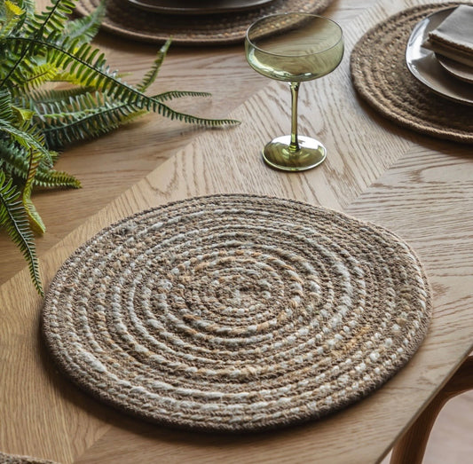 Woven Round Placemat 4pk
