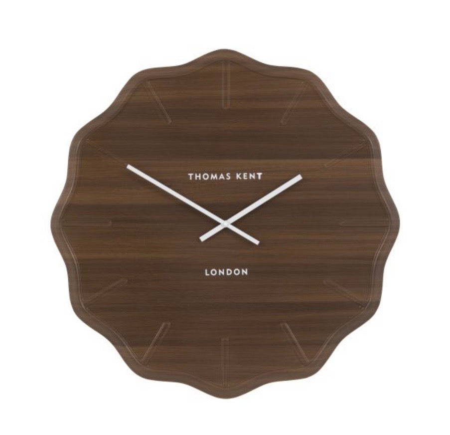 Harley Wall Clock Dark Cedar