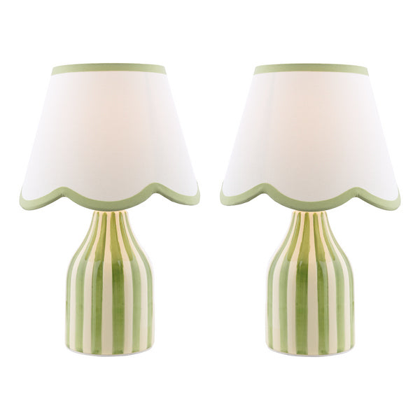Aimee Table Lamp Twin Pack Taupe