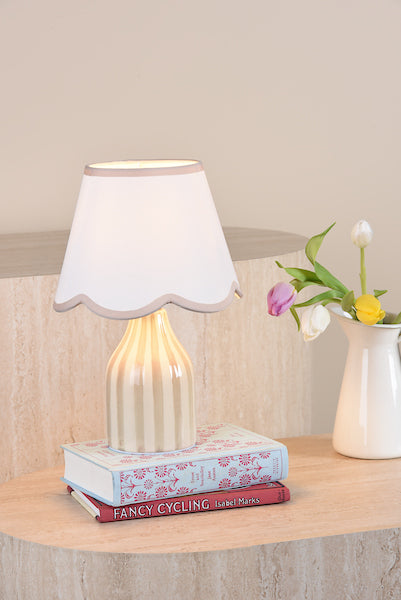 Aimee Table Lamp Twin Pack Taupe