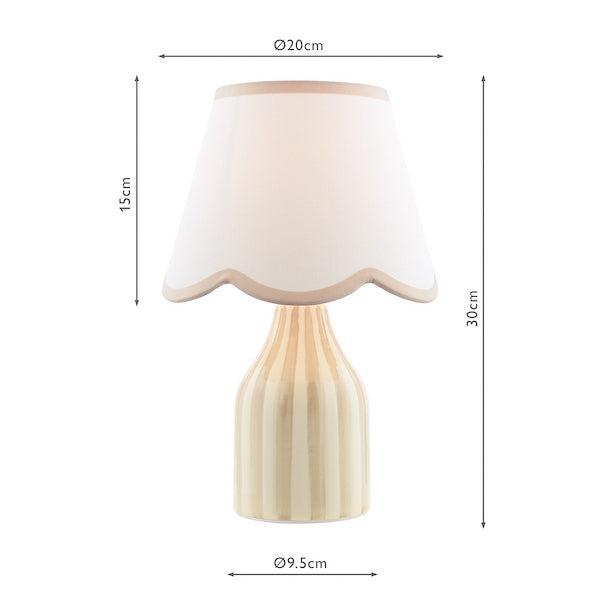 Aimee Table Lamp Twin Pack Taupe
