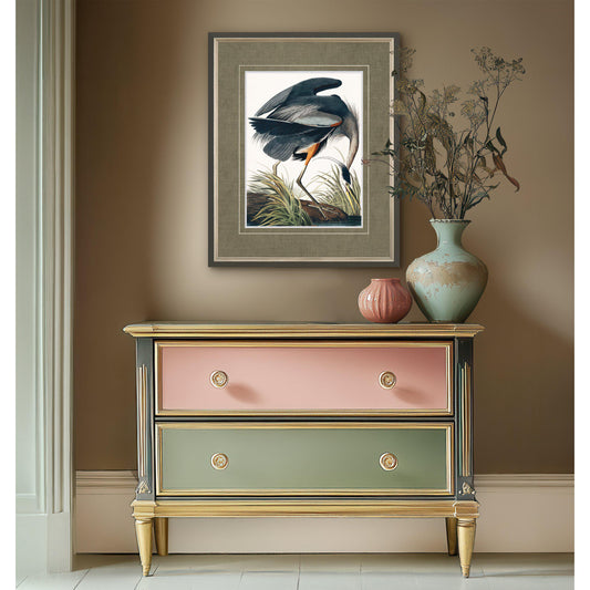 Vintage Blue Heron Small