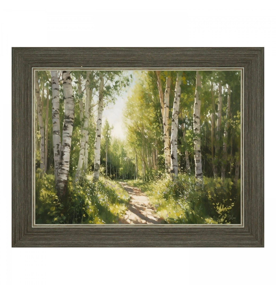 Dream in Green Framed Canvas