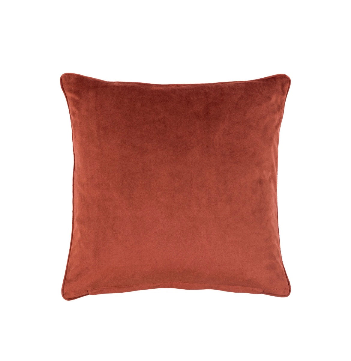 Autumn Leaf Chenille Cushion Rust