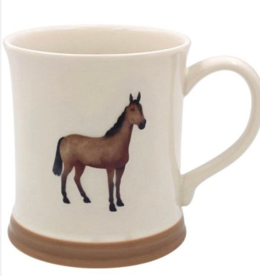 Embossed Horse Mug