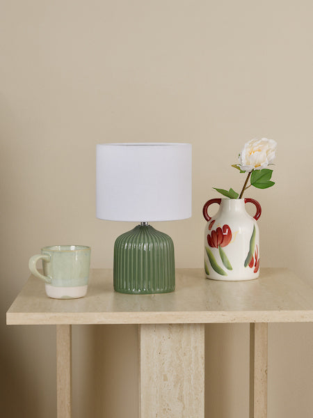 Gigi Table Lamp Twin Pack Green