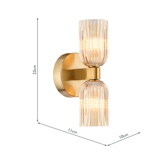 Hilaria 2 Light Bathroom Wall Light