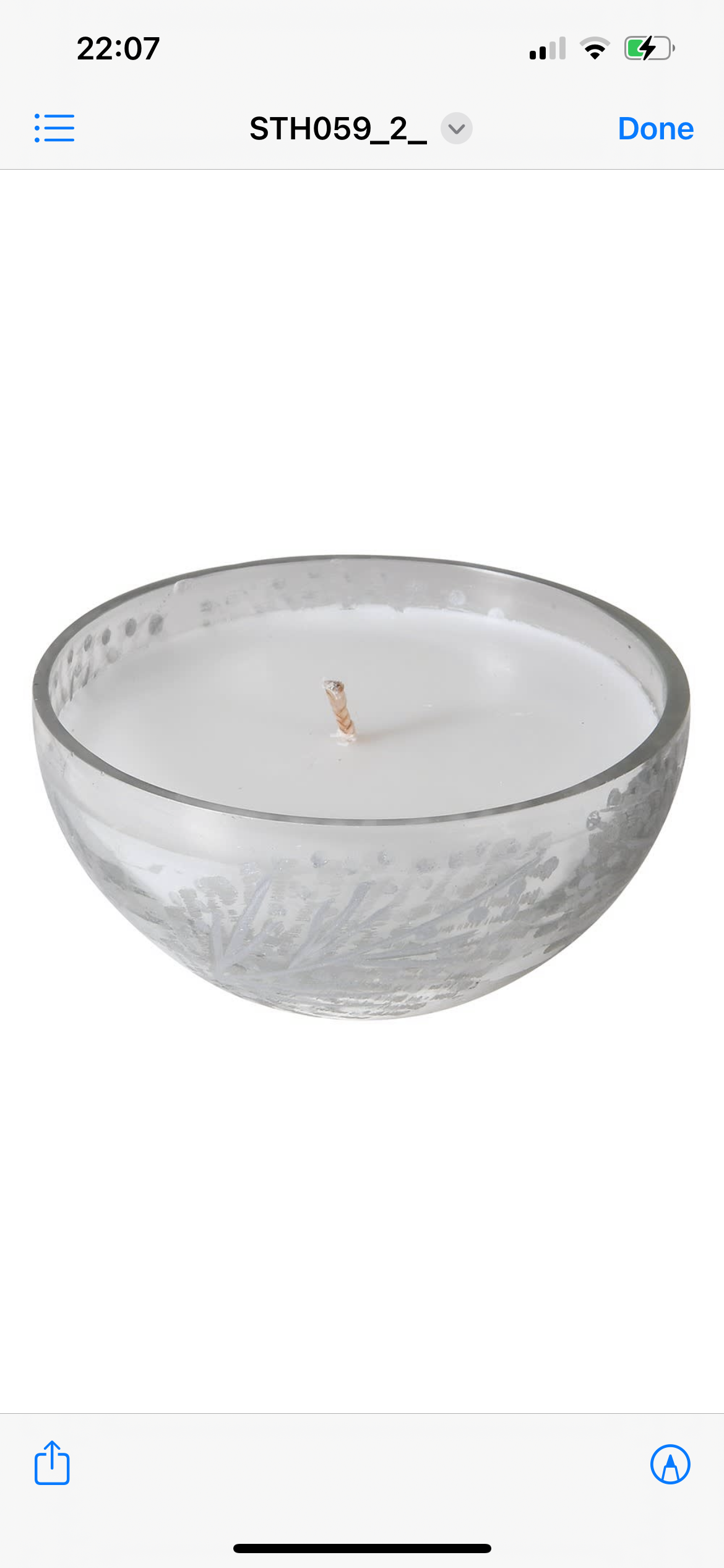 Cedar balsam silver bauble candle