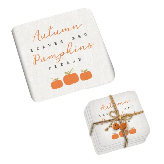 Autumn set of 4 coasters