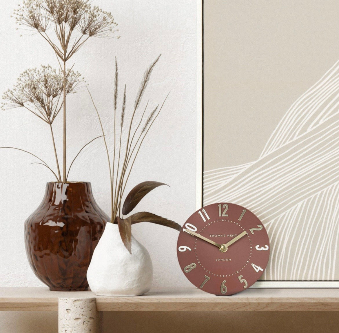 Mulberry Mantle Clock