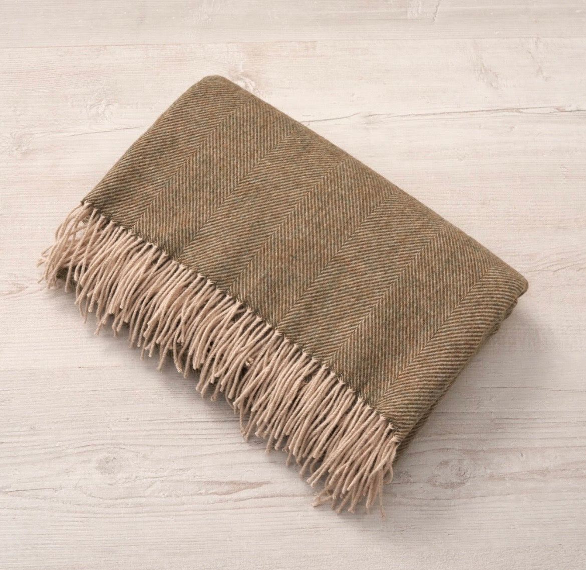 100% Lambswool Throw Navy