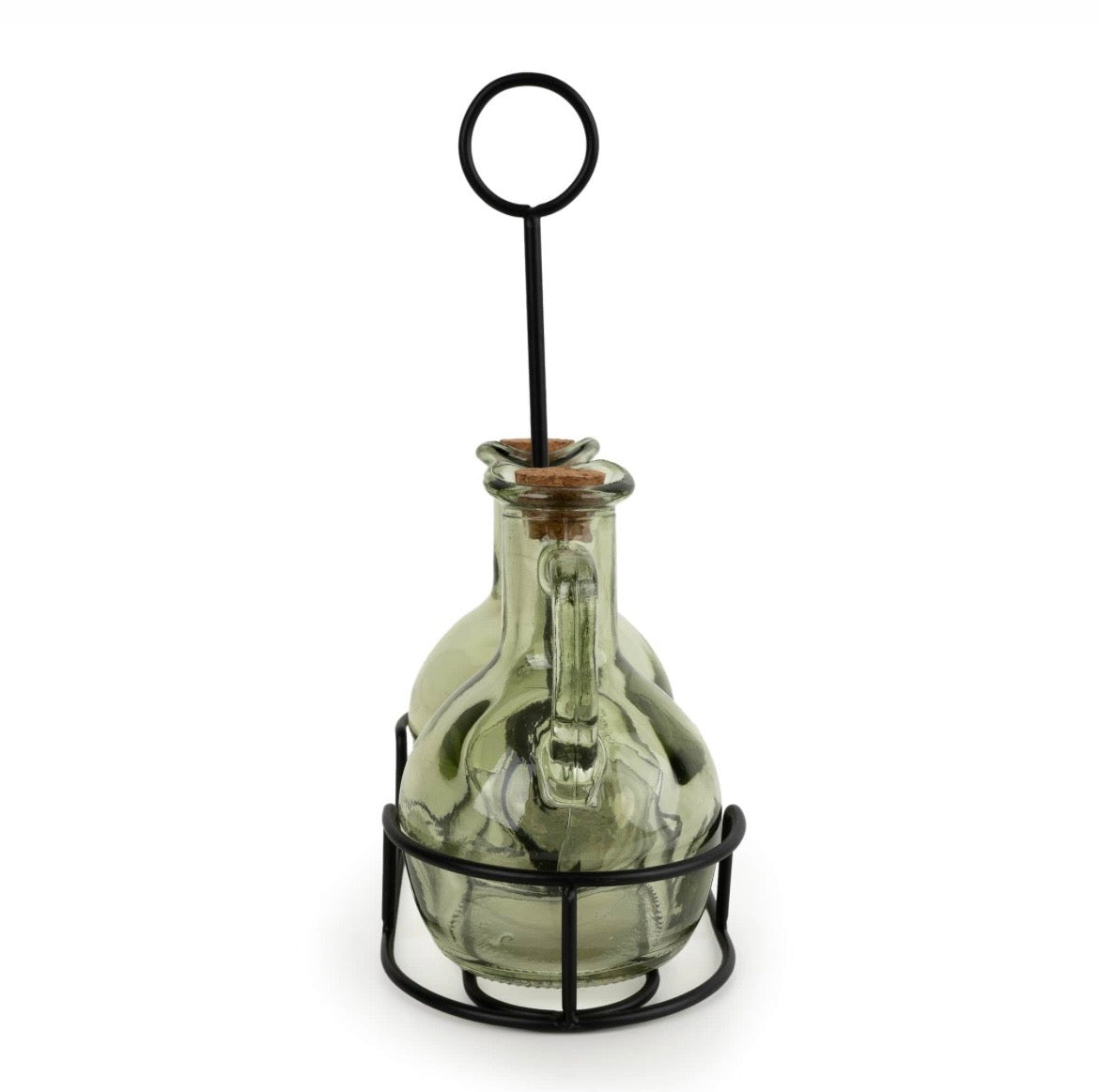 Oil & Vinegar bottles on stand