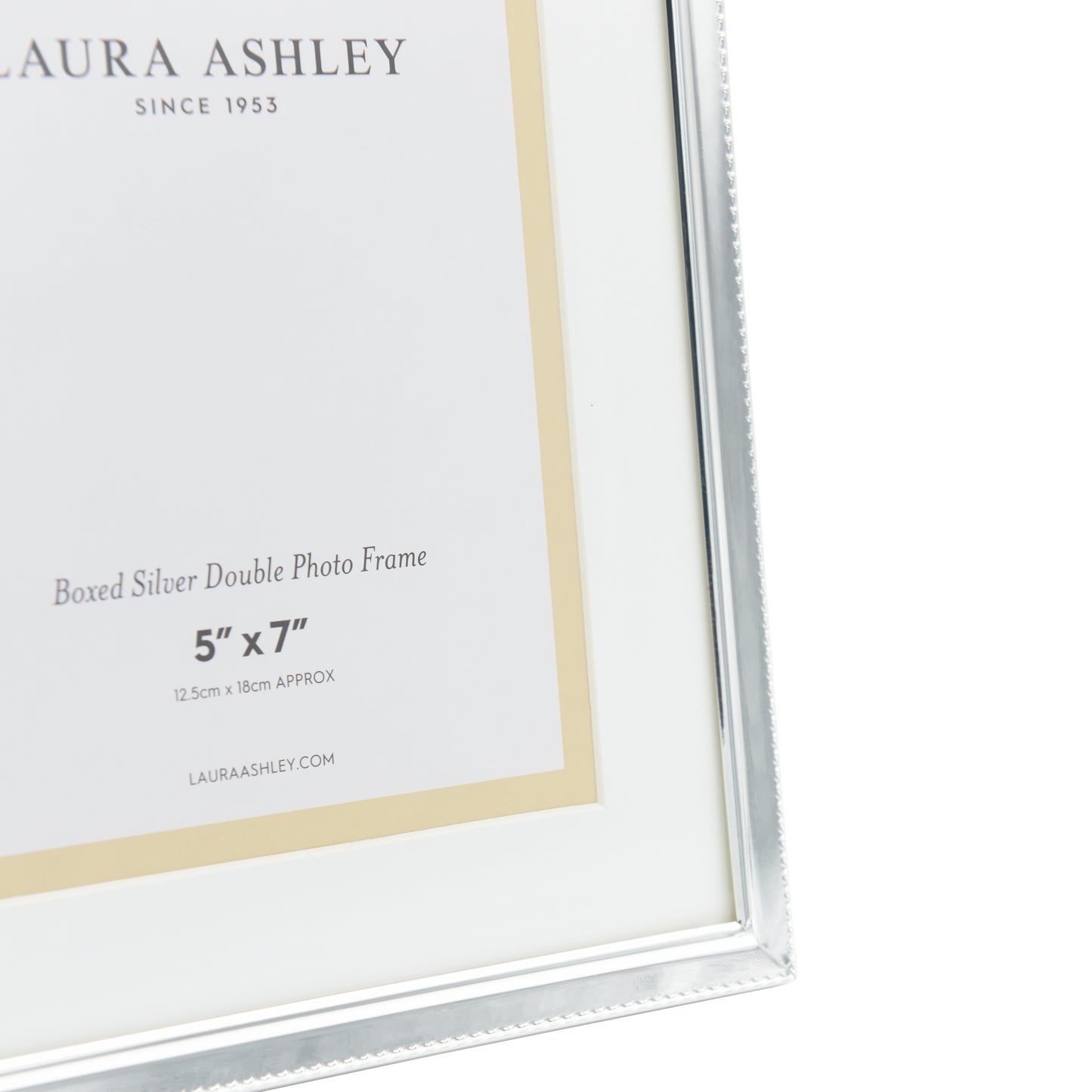 Laura Ashley Boxed Silver Photo Frame 5 x 7"